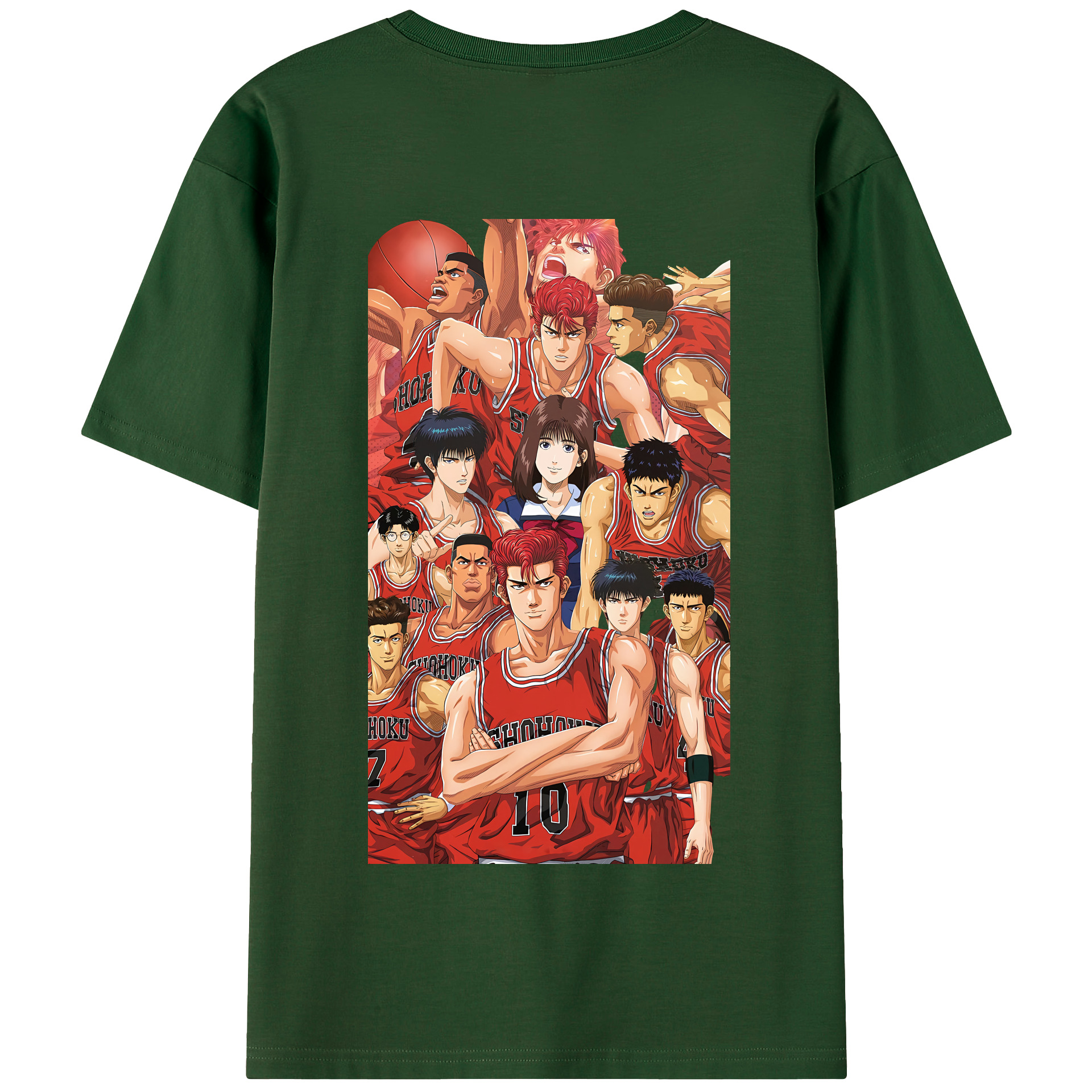 SLAM DUNK／スラムダンク 綿100％半袖Tシャツ（背面プリント）